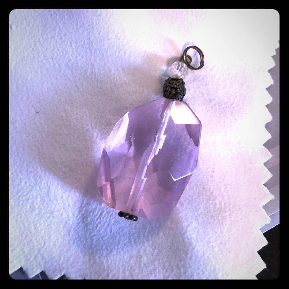 ❤️2x$10 Pink stone pendant - Picture 1 of 3